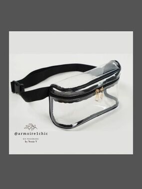 CLEAR FANNY PACK | Stadium Approved | Waterproof | Adjustable Plus Sized Waist